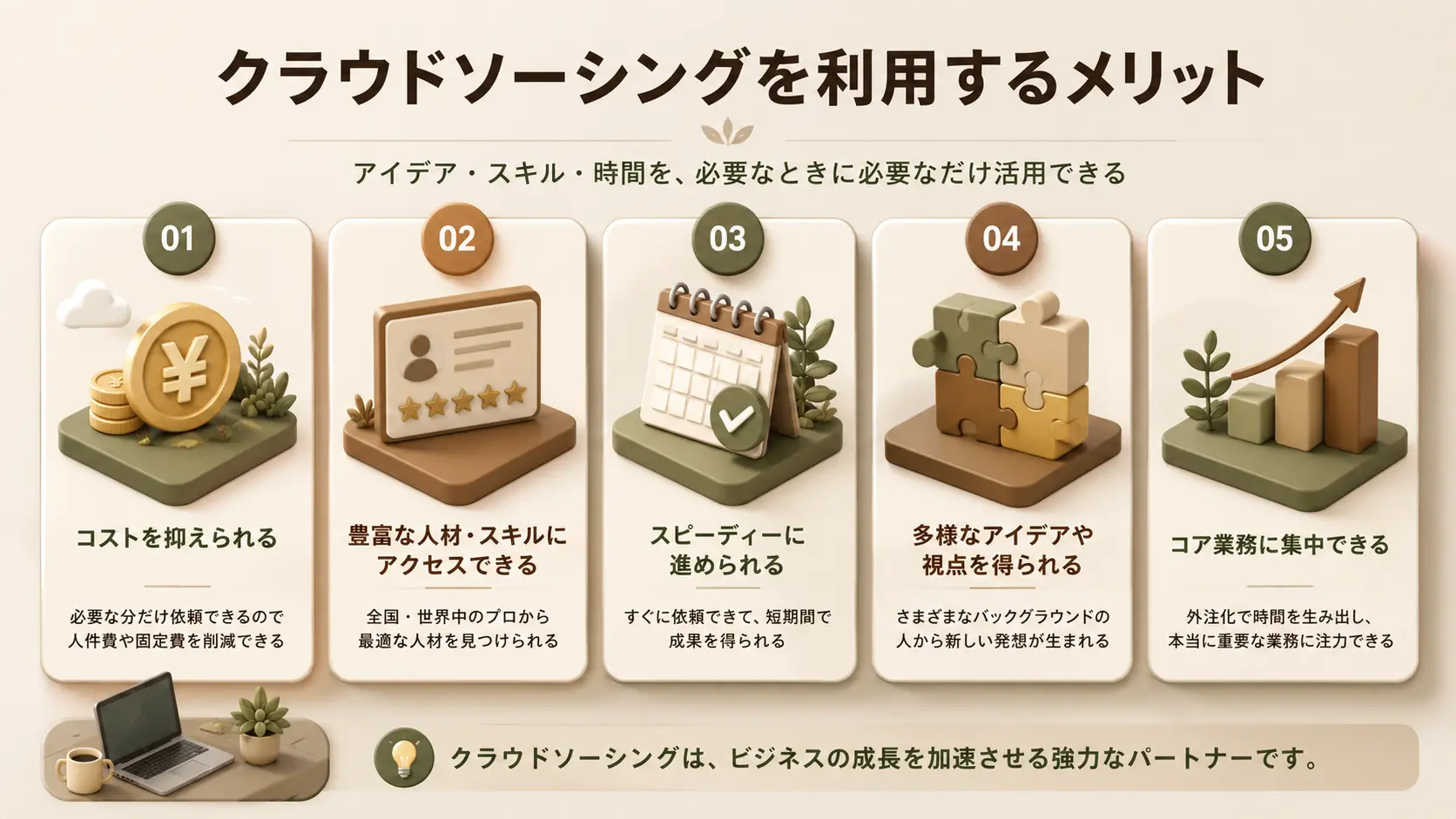 クラウドソーシングを利用する