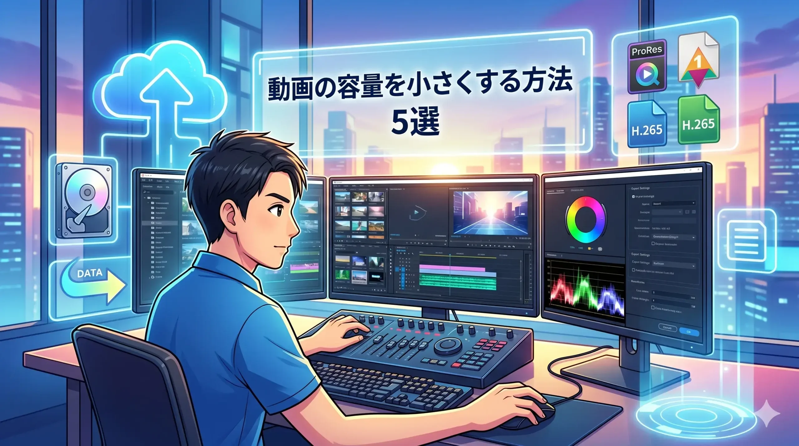 動画の容量を小さくする方法5選