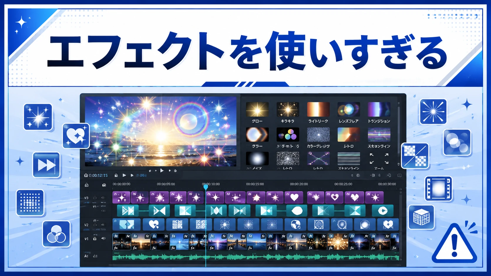 エフェクトを使いすぎる