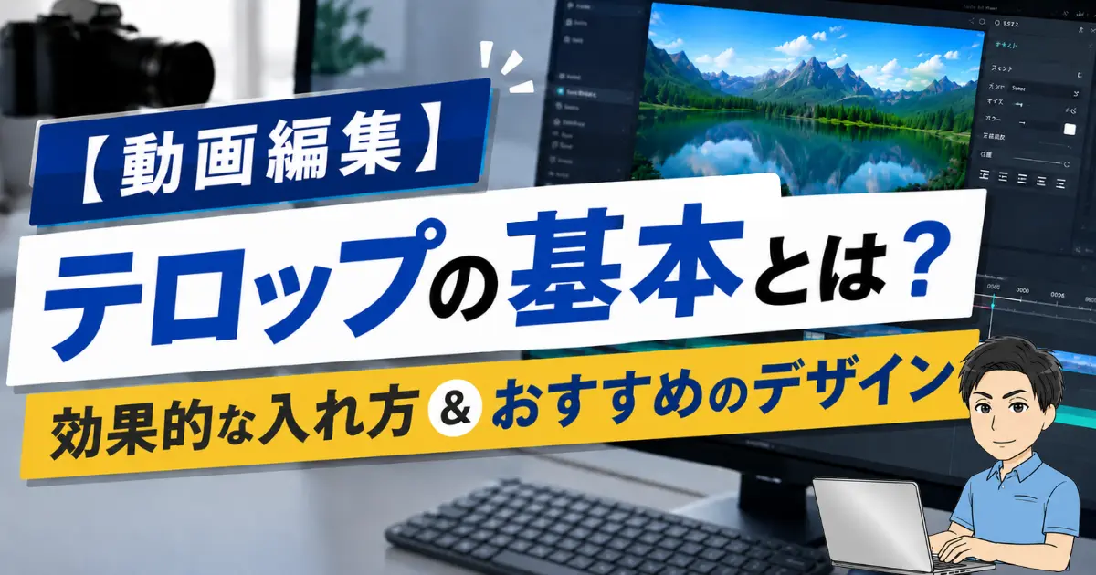 【動画編集】テロップの基本とは？ 効果的な入れ方とおすすめのデザイン