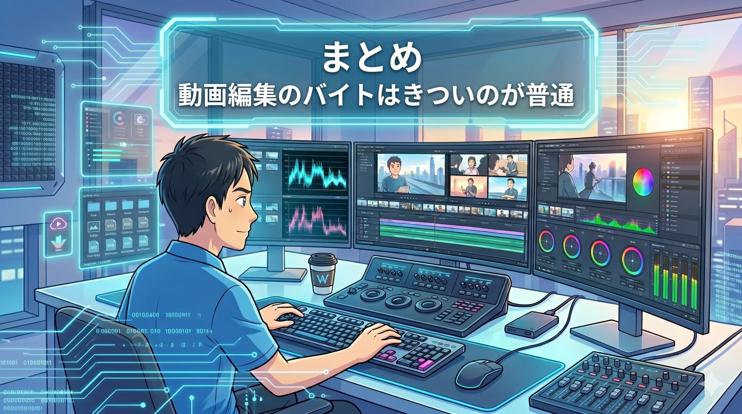 まとめ:動画編集のバイトはきついのが普通なので受け入れるしかない