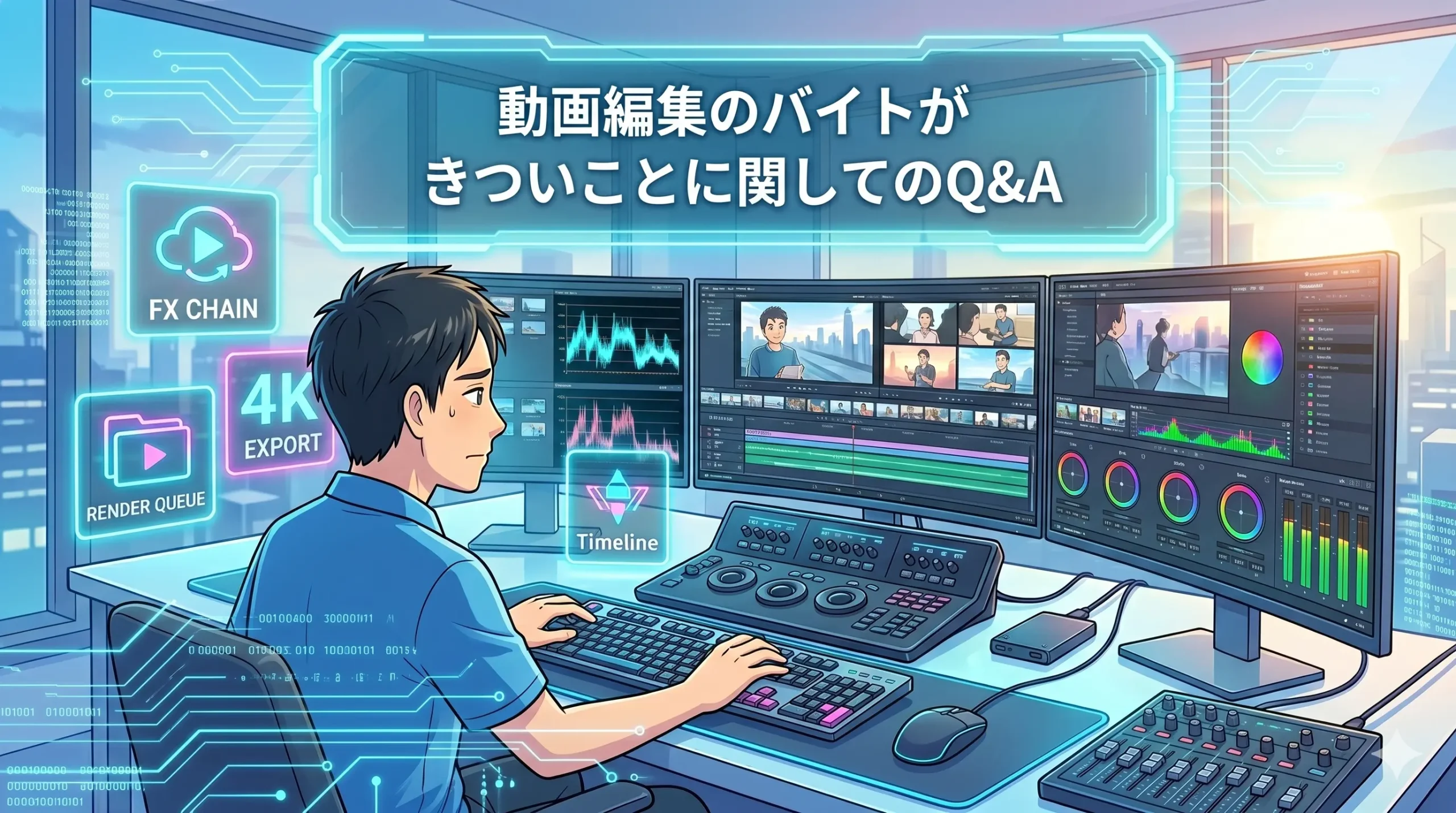 動画編集のバイトがきついことに関してのQ&A