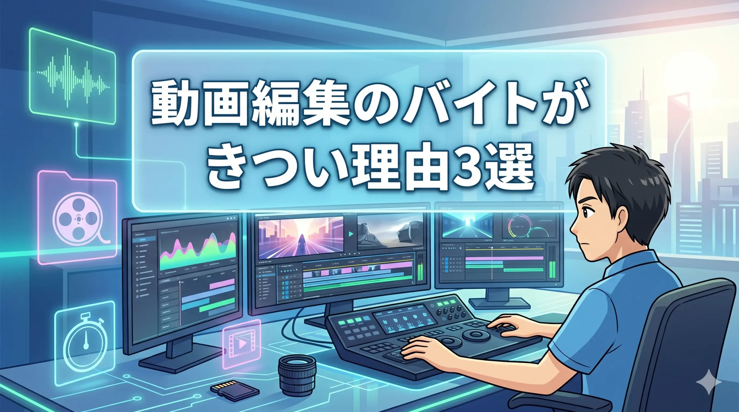 動画編集のバイトがきつい理由3選