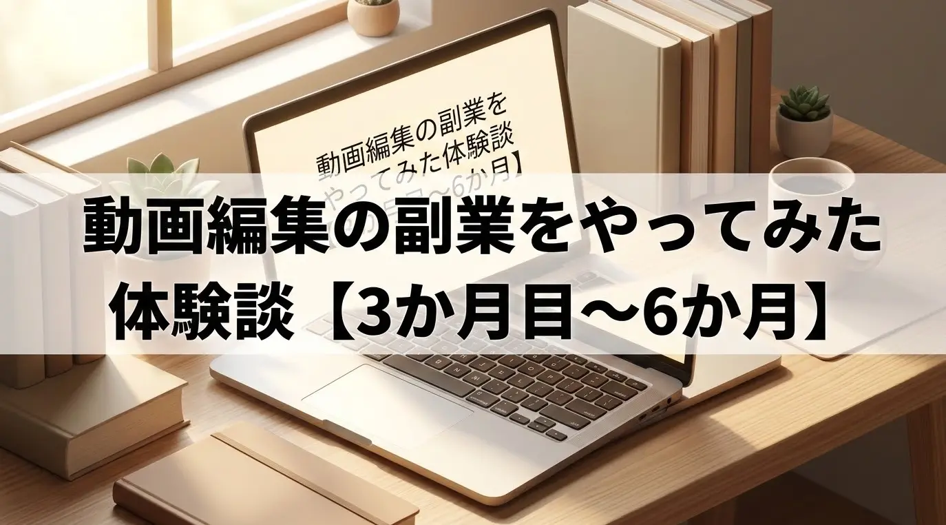 動画編集の副業をやってみた体験談【3か月目~6か月】