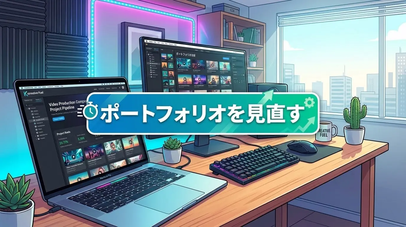 案件獲得できない場合はポートフォリオ動画を見直す