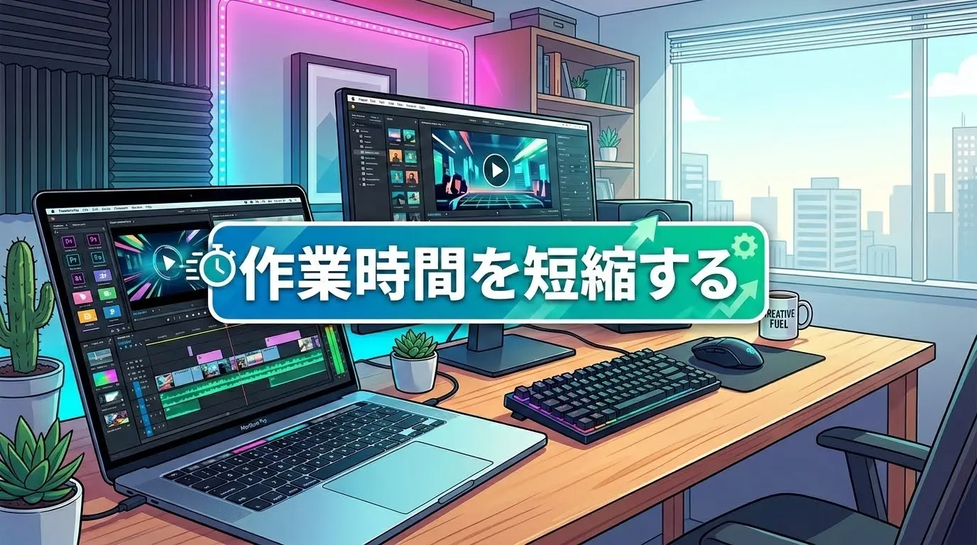作業時間をなるべく短縮するように工夫する