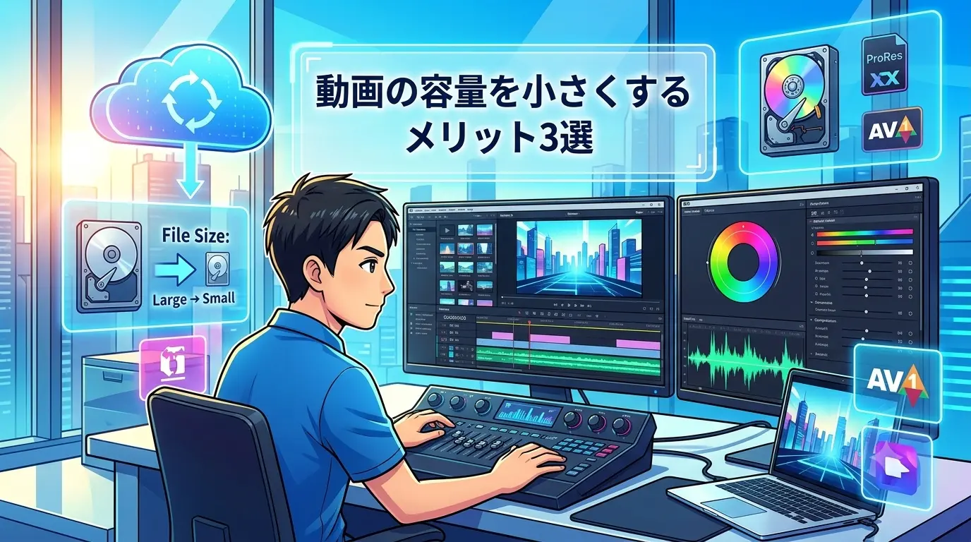 動画の容量を小さくするメリット3選
