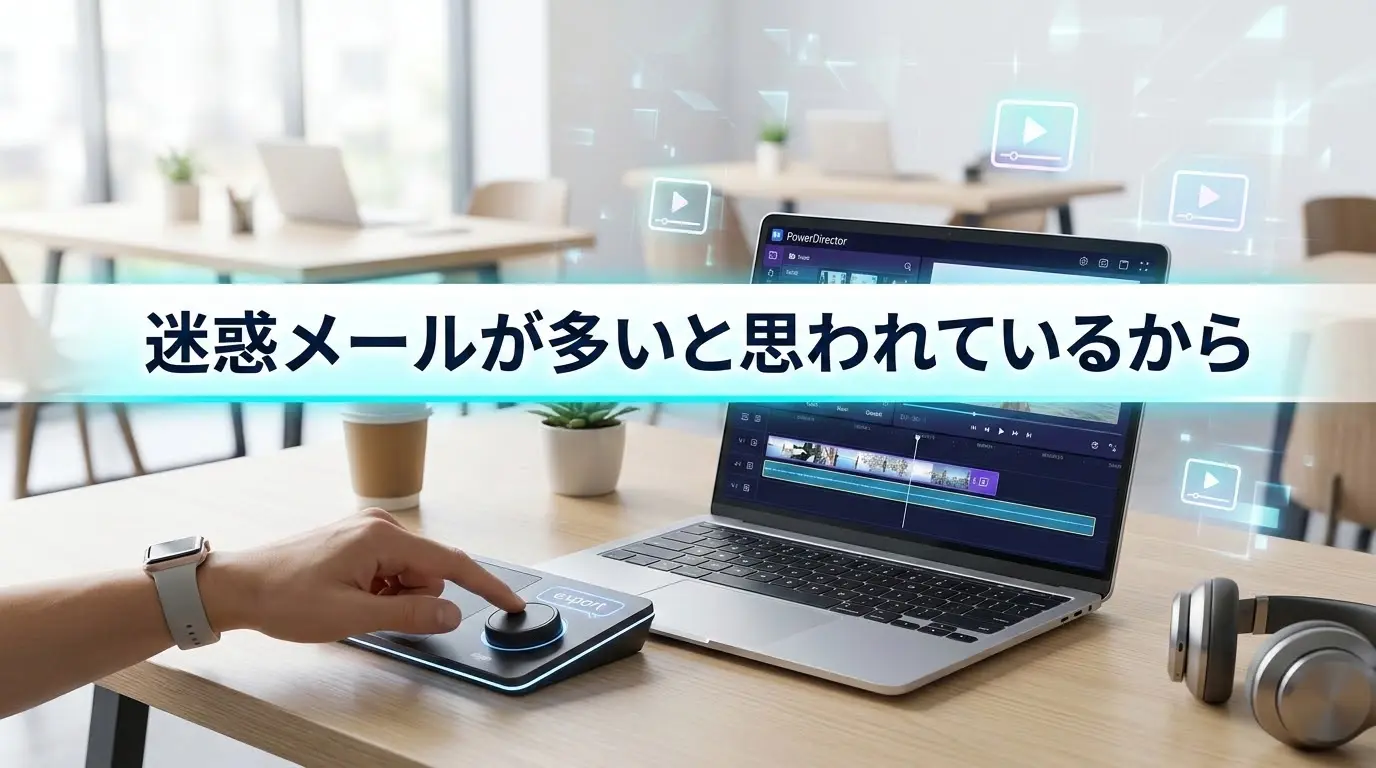 迷惑メールが多いと思われているから