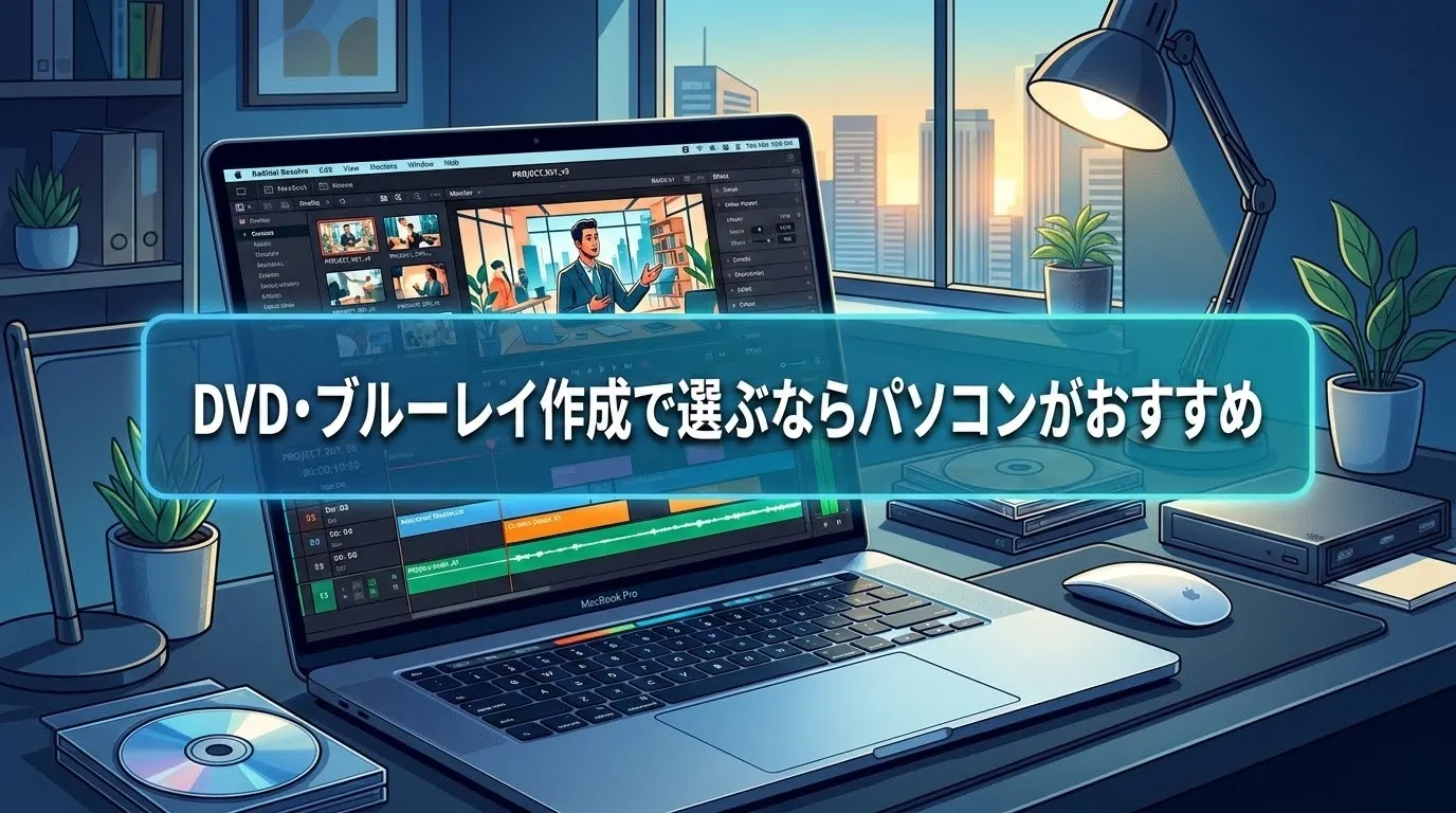 DVD・ブルーレイ作成で選ぶならパソコンがおすすめ