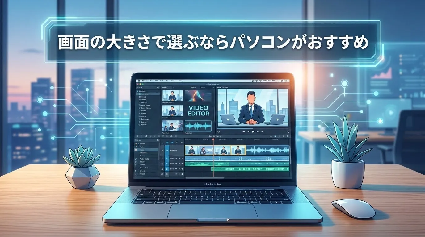 画面の大きさで選ぶならパソコンがおすすめ