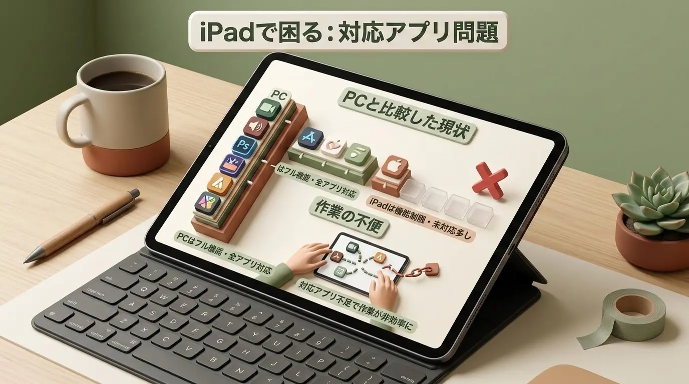 対応ソフトやアプリが少なくて不便だから