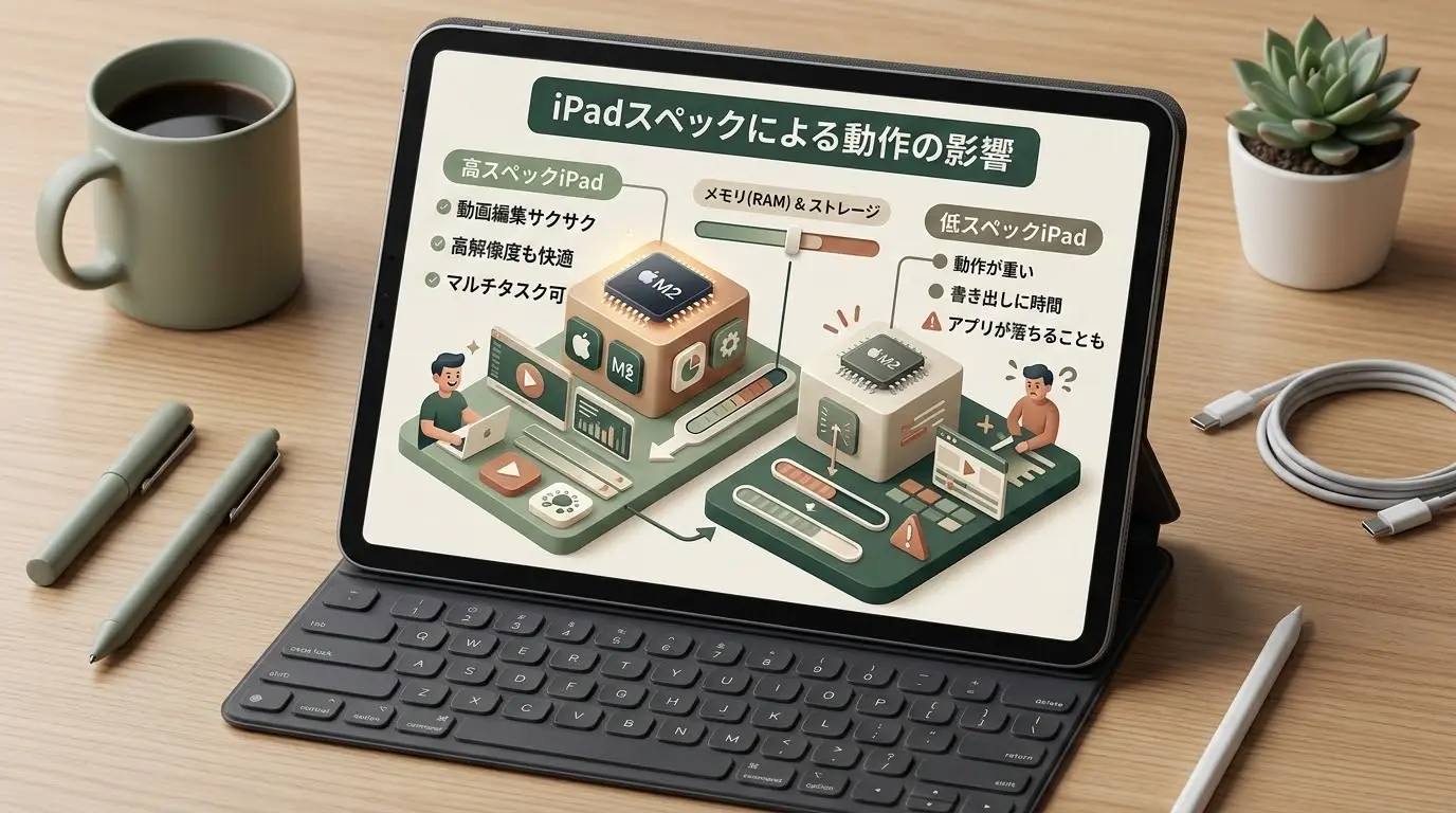 iPadのスペックによっては動作が重たいから