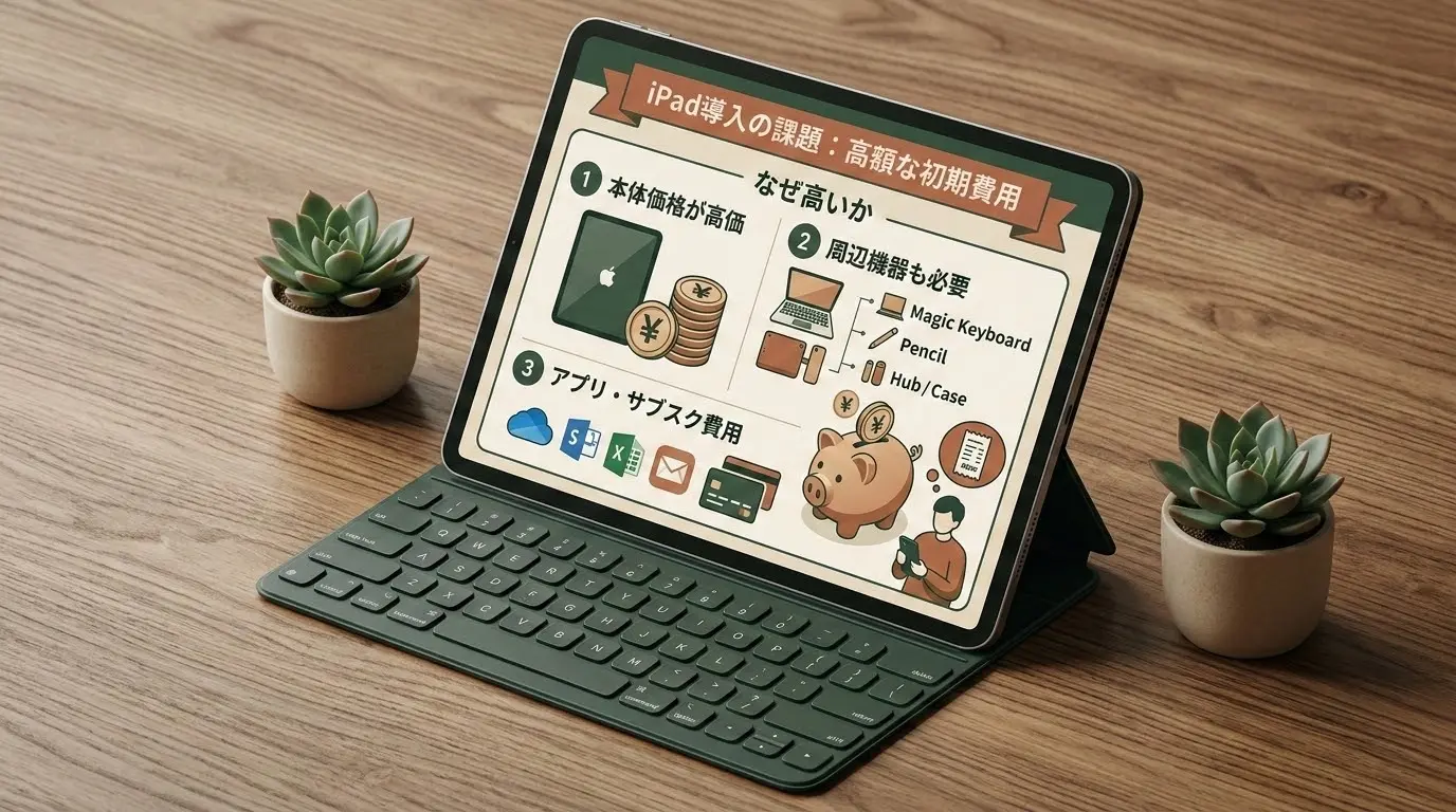 iPadは高くて初期費用がかかるから