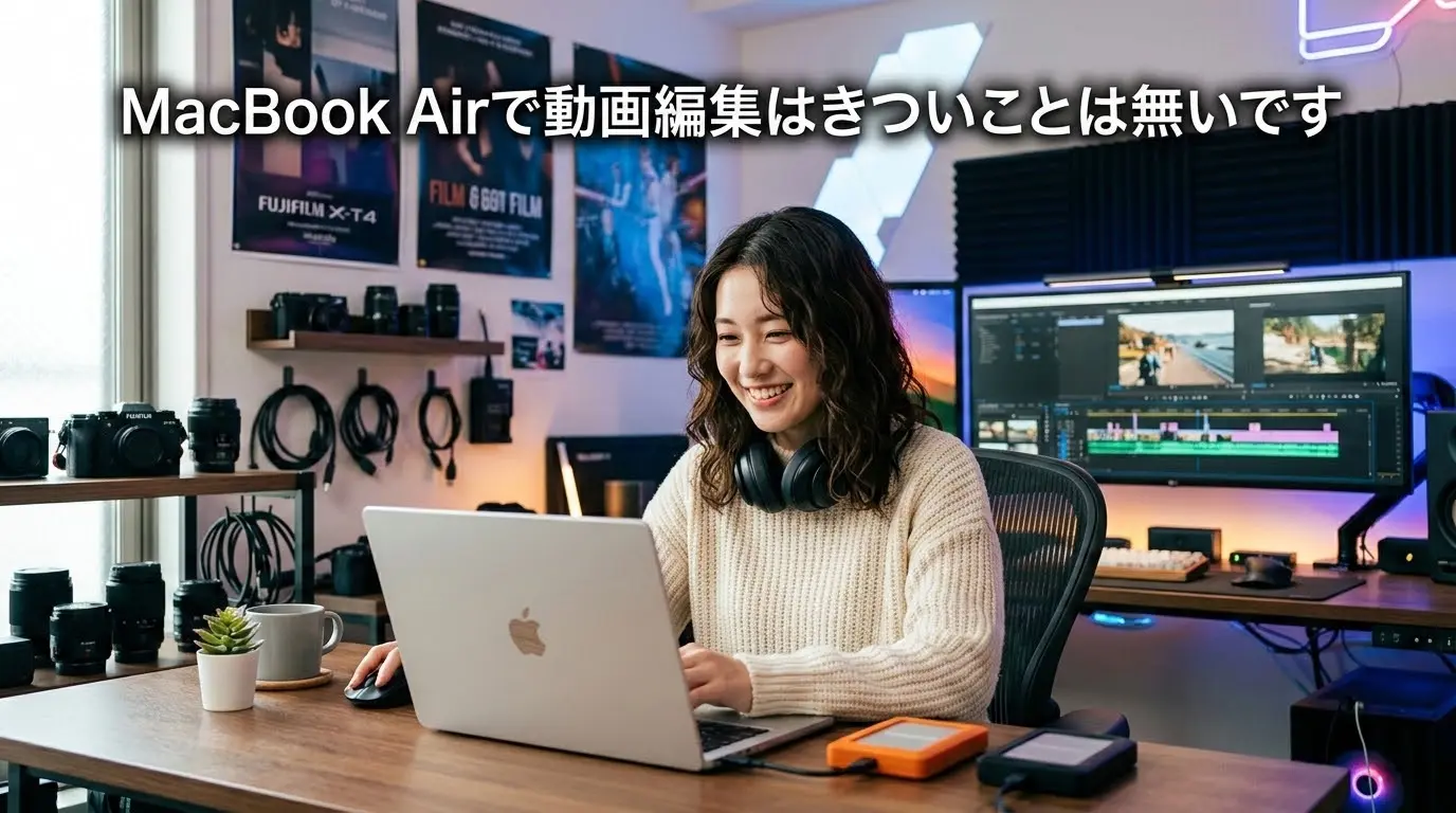 MacBook Airで動画編集はきついことは無いです