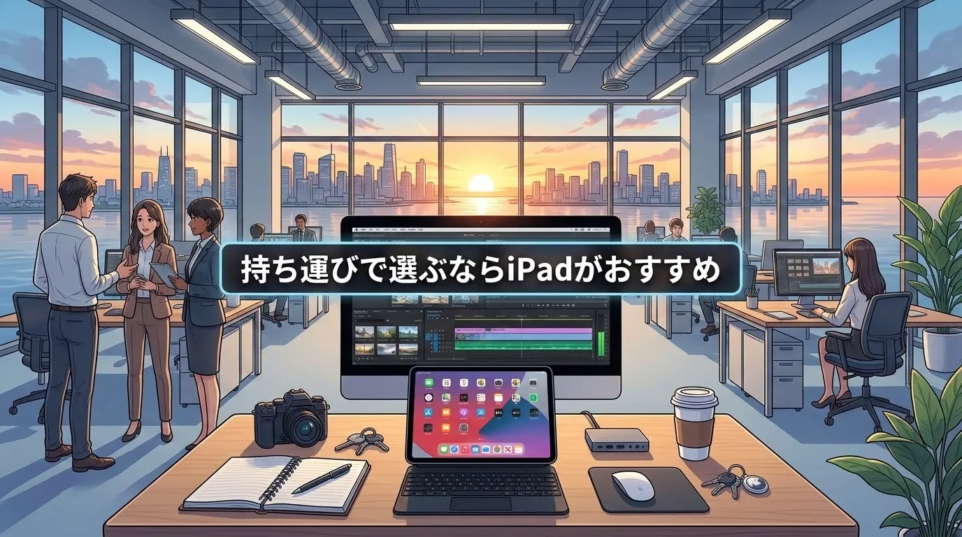 持ち運びで選ぶならiPadがおすすめ