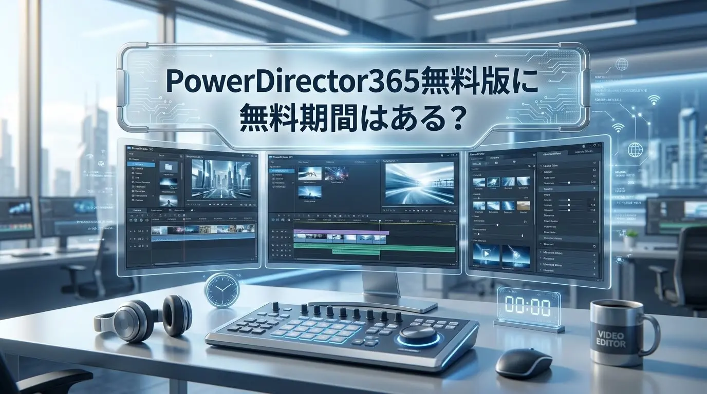 PowerDirector365無料版に無料期間はある？