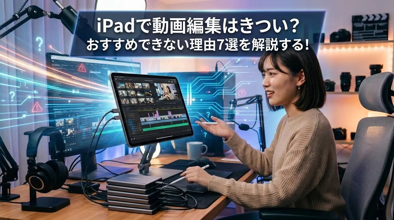 iPadで動画編集はきつい？おすすめできない理由7選を解説する！