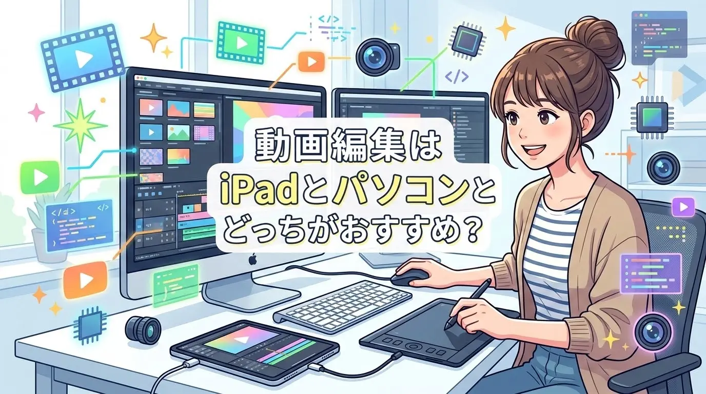 動画編集はiPadとパソコンどっちがおすすめ？徹底比較したので紹介する！