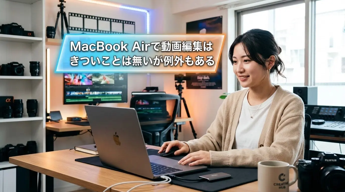 MacBook Airで動画編集はきついことは無いが例外もある