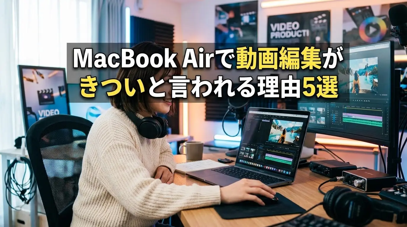 MacBook Airで動画編集がきついと言われる理由5選