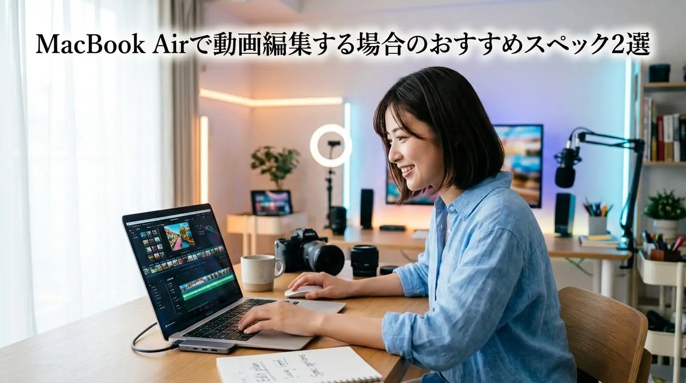 MacBook Airで動画編集する場合のおすすめスペック2選