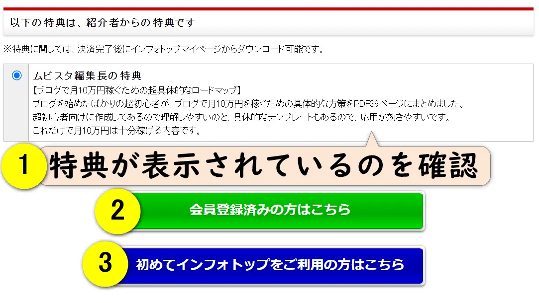 THE REAL AFFILIATEの購入画面