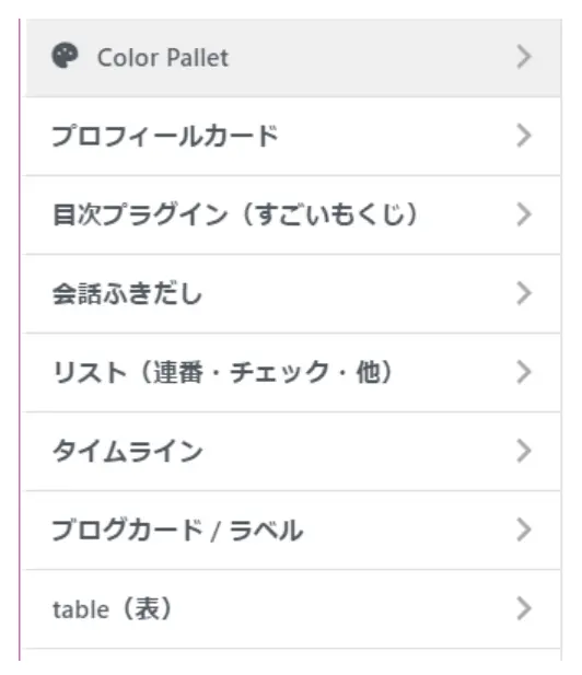 ワードプレスの画面
