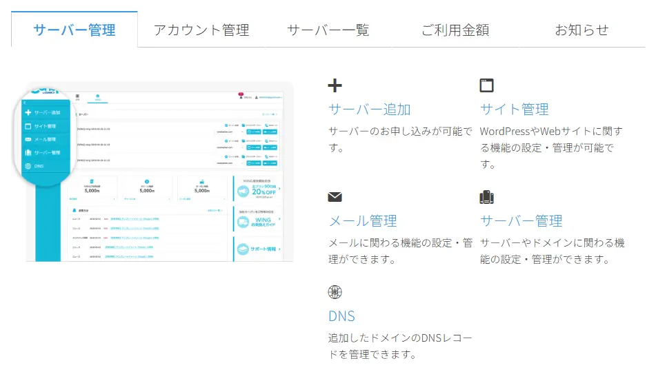  ConoHa WINGの公式画像