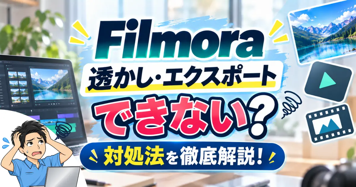 Filmoraを購入したのに透かし・エクスポートできない・アップデートされた場合の対処法を徹底解説！