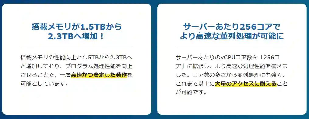 エックスサーバーは高速処理が可能で大量アクセスにも耐えられる