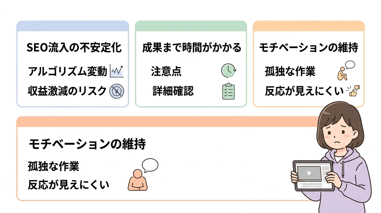 ブログを運営するデメリット3つ
