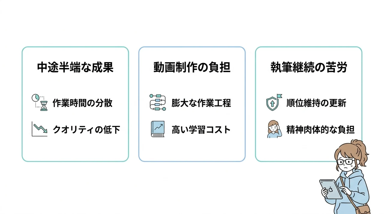 ブログとYouTubeを両方やるデメリット3選