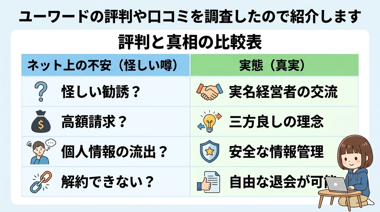 ユーワードの評判や口コミを調査したので紹介します