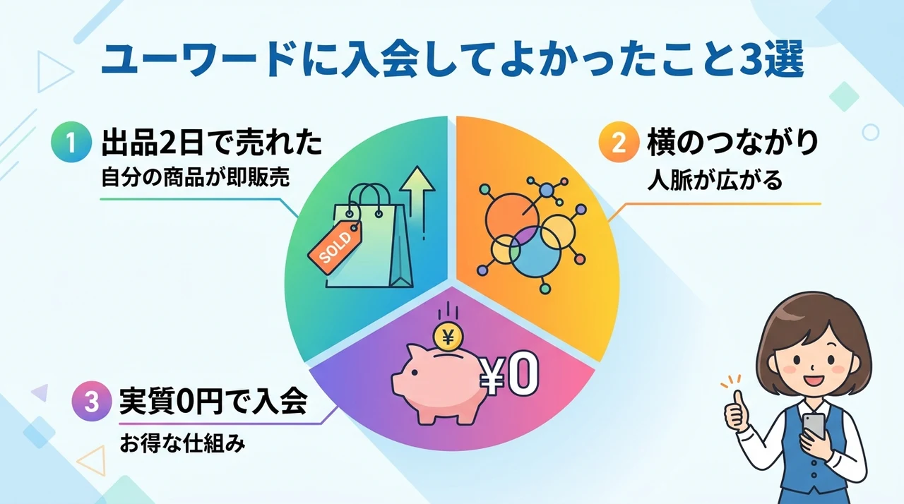 ユーワードに入会してよかったこと3選