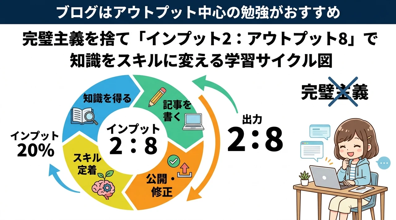 ブログはアウトプット中心の勉強がおすすめ