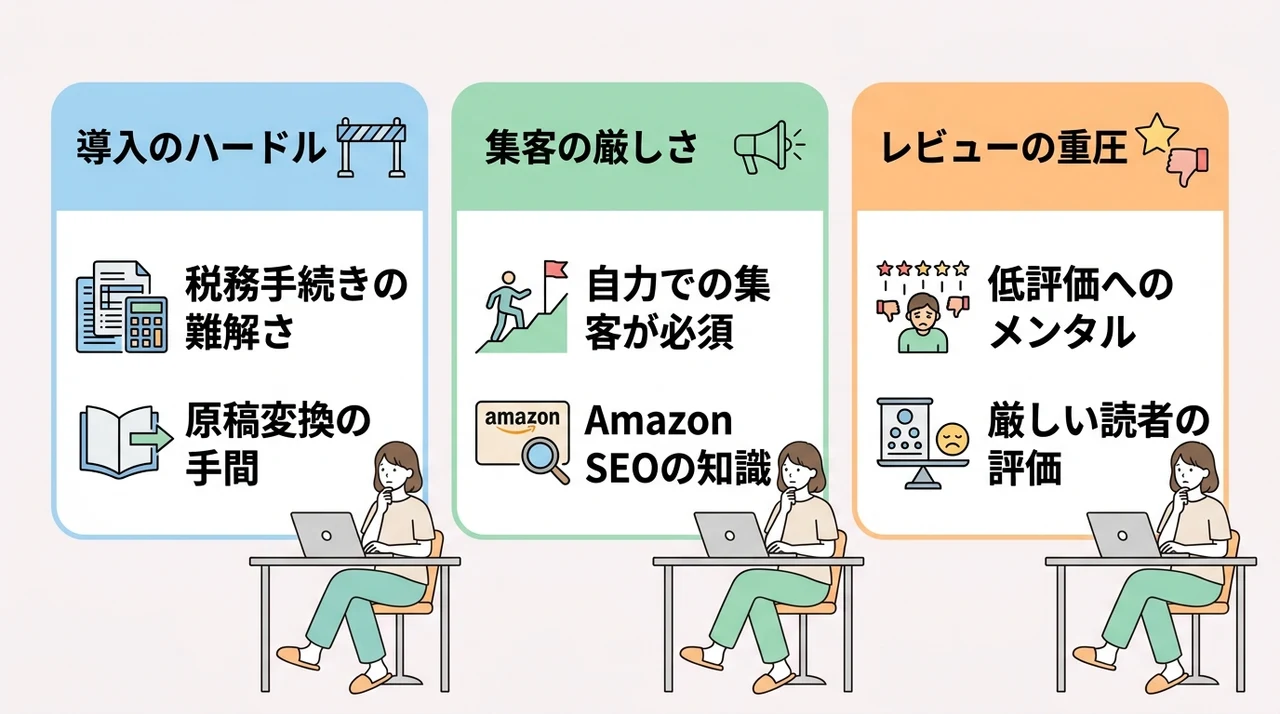Kindleで自費出版をやってみて感じたデメリット3選