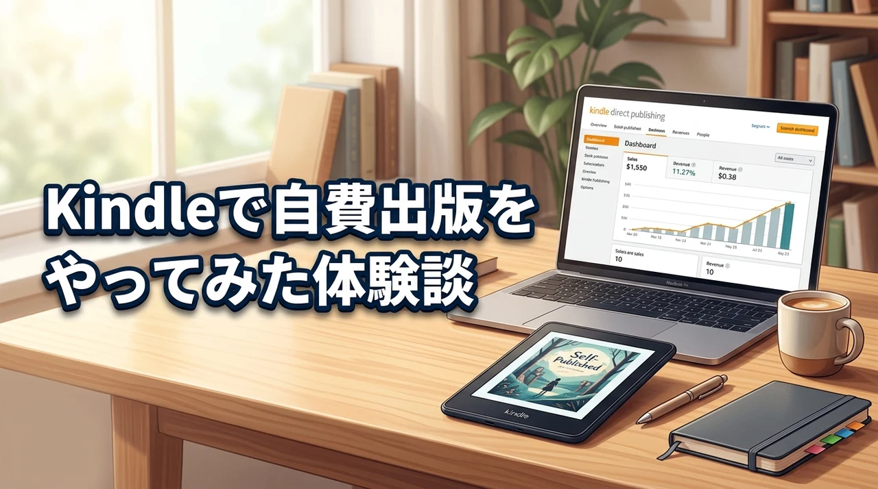 Kindleで自費出版をやってみた体験談|2年の印税累計は106万円!