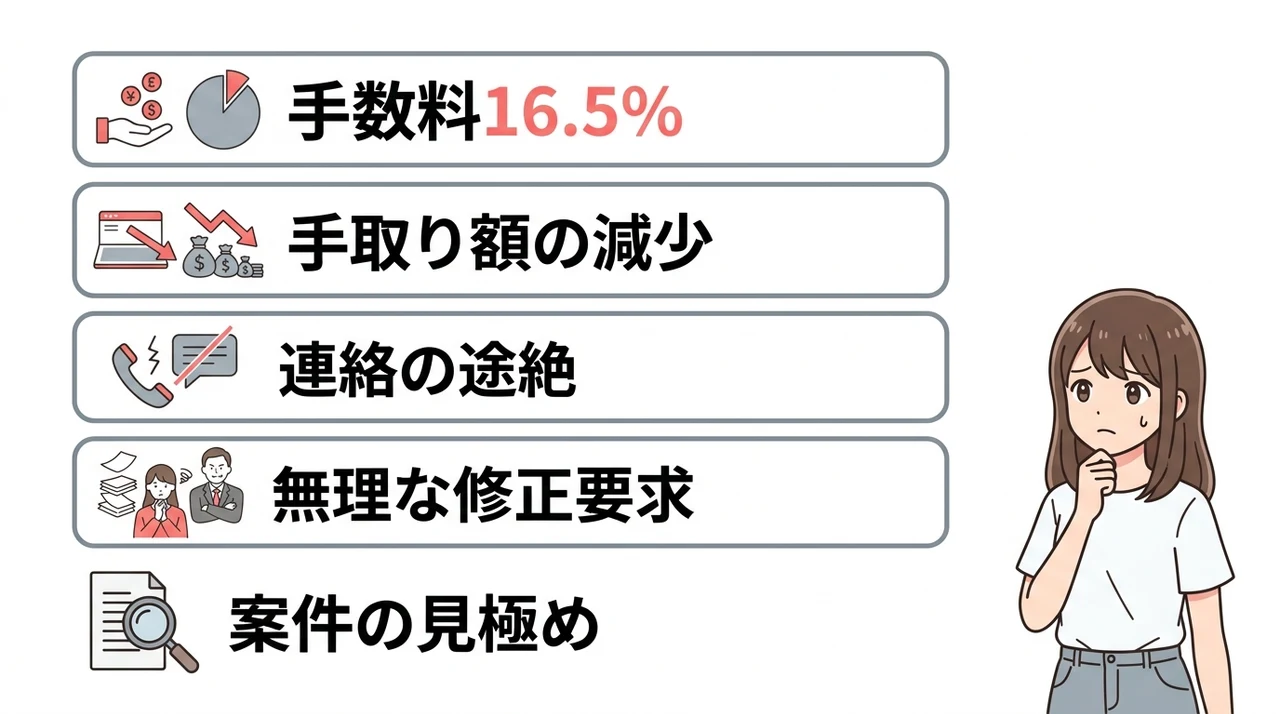 ランサーズの悪い評判や口コミ