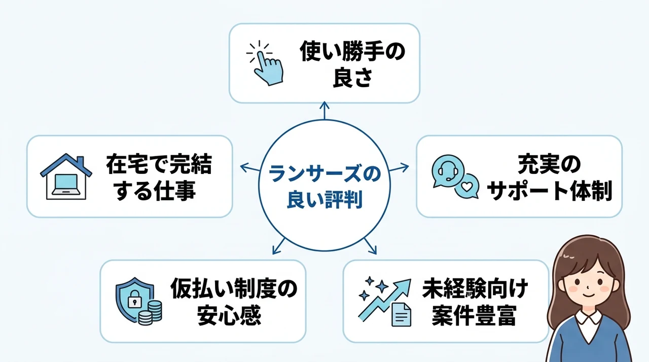 ランサーズの良い評判や口コミ