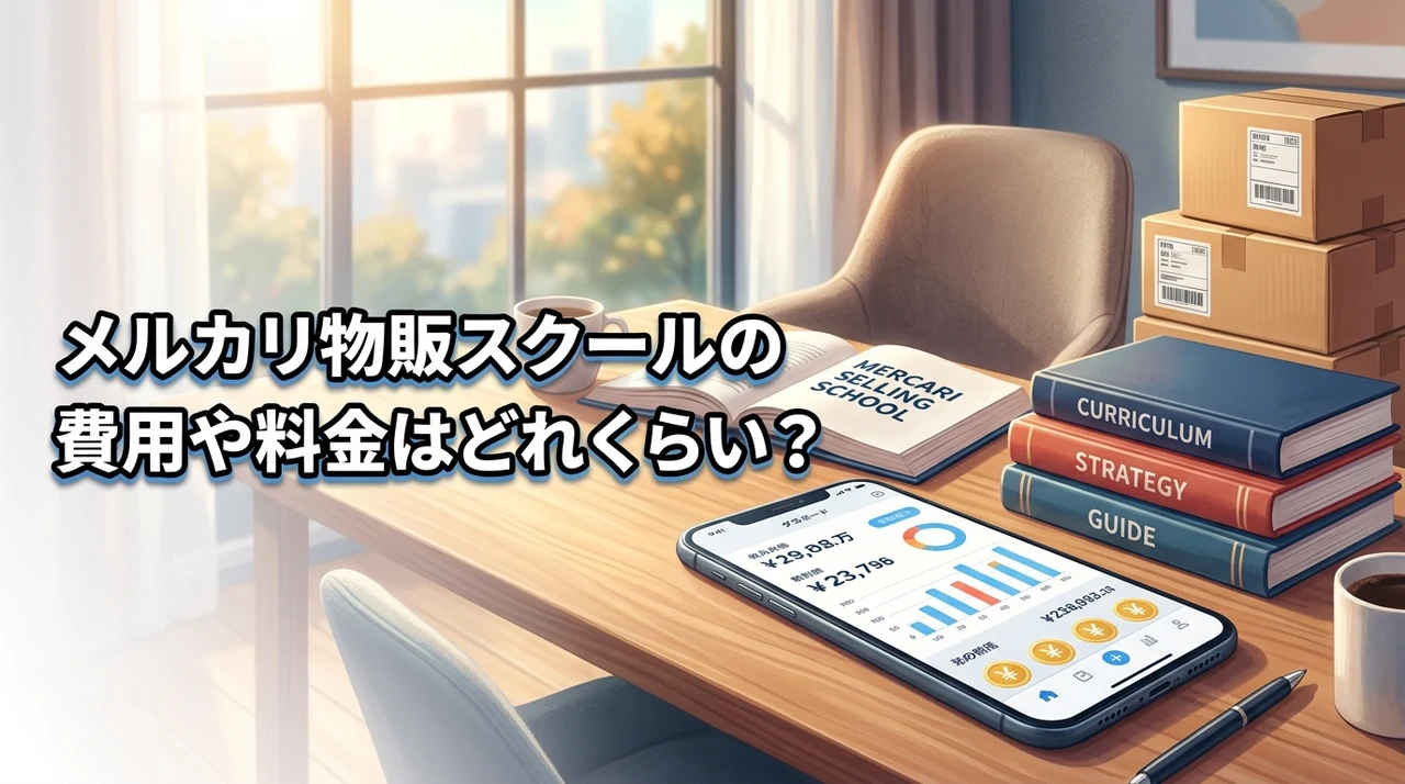 メルカリ物販スクールの費用や料金はどれくらい？実際に購入してみたので紹介！