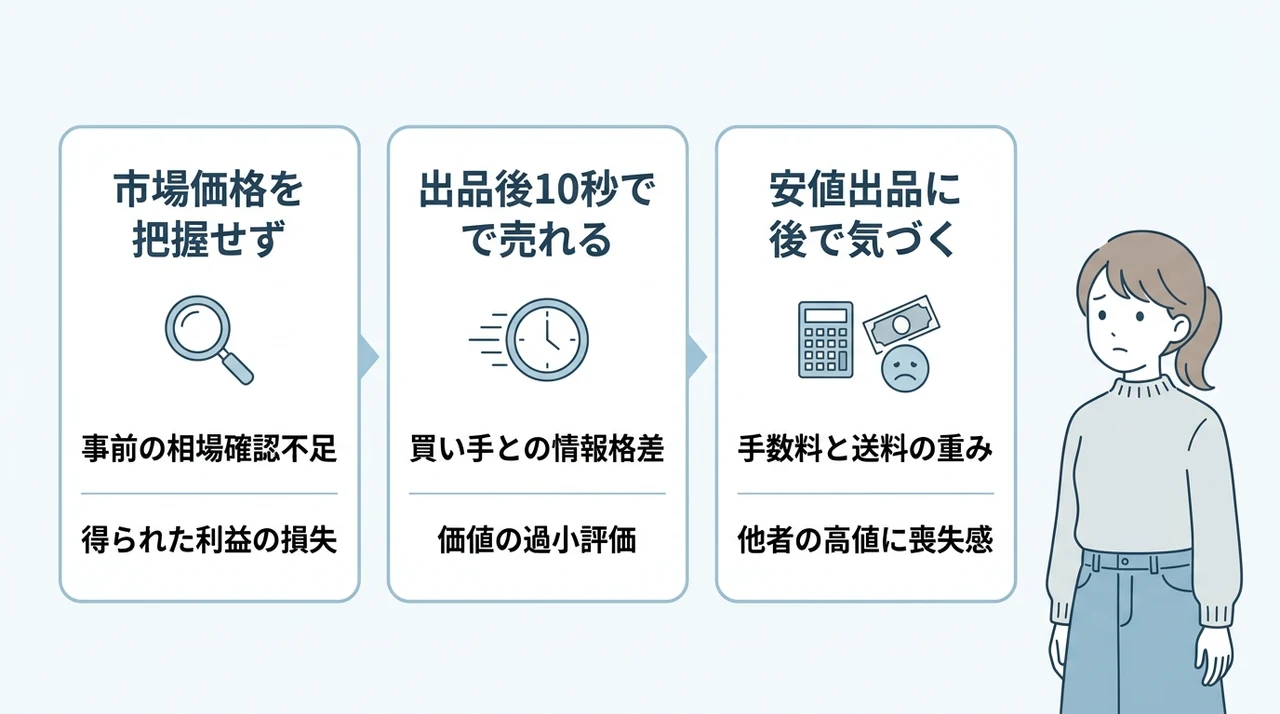 メルカリで安く売りすぎて後悔した体験談を3ステップで紹介！