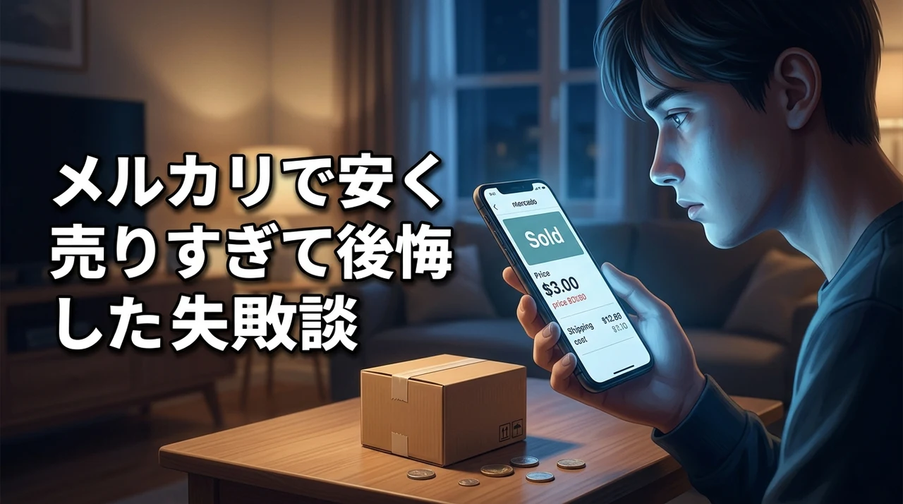 メルカリで安く売りすぎて後悔した失敗談｜もっと高く売ればよかった！