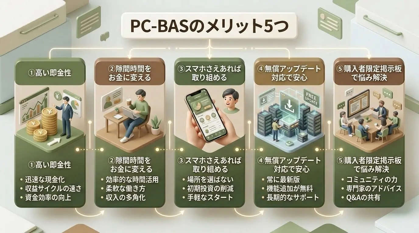 PC-BASのメリット5つ