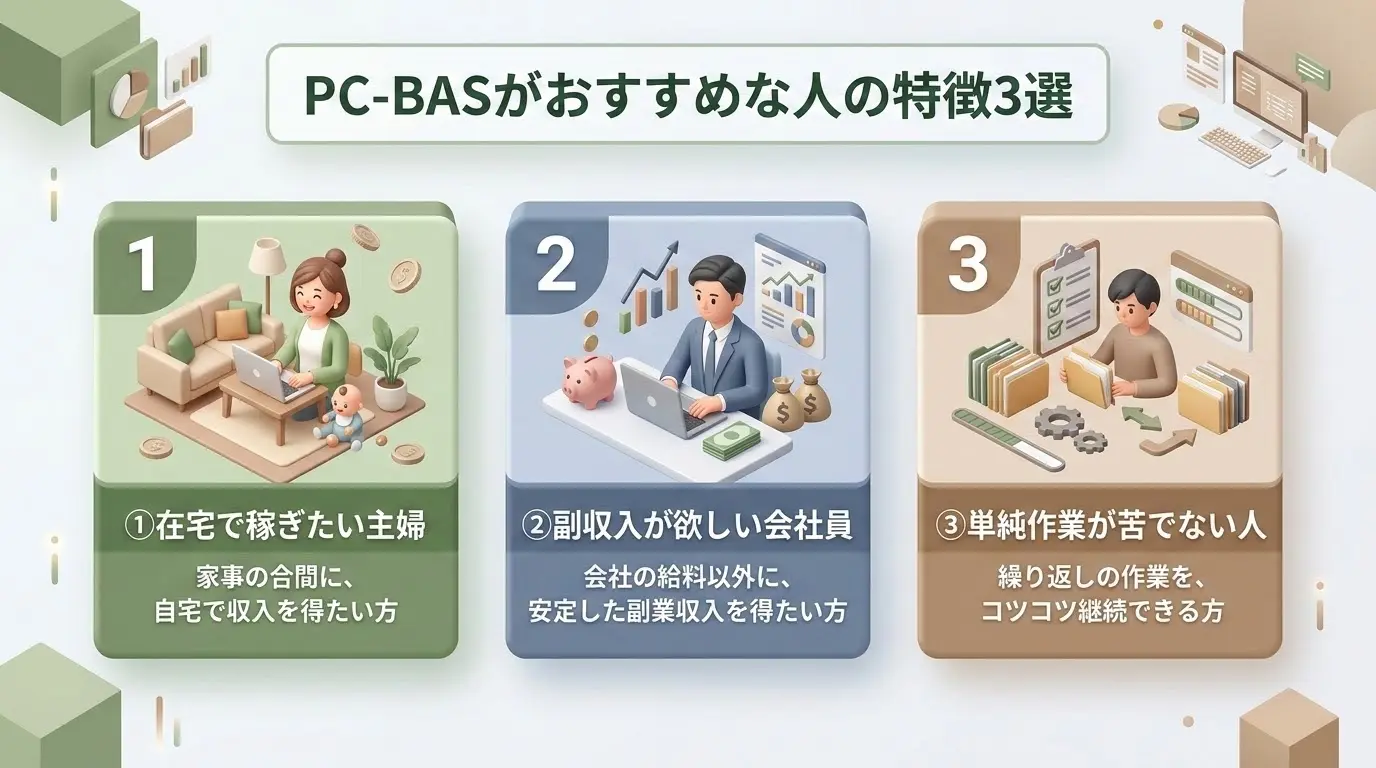 PC-BASがおすすめな人の特徴3選