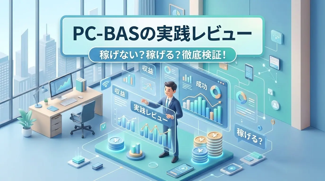 PC-BASの実践レビュー｜稼げないのか稼げるのか実際に試してみた！
