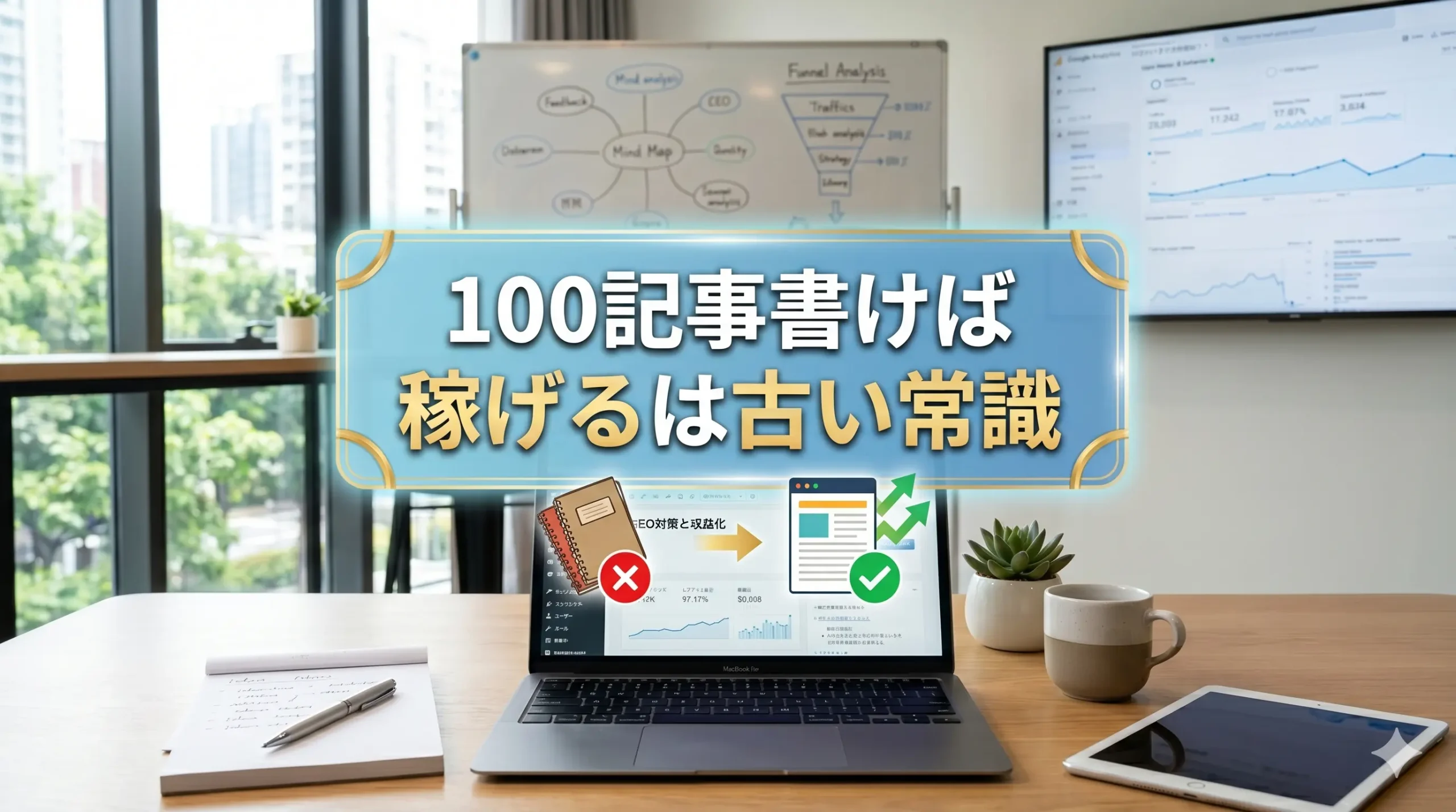 「とりあえず100記事書けば稼げる」は古い常識