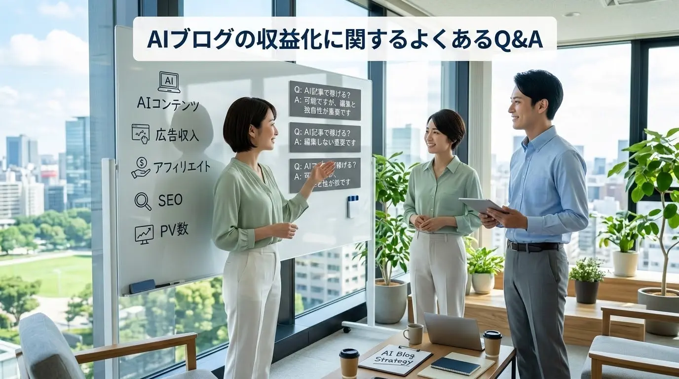 AIブログの収益化に関するよくあるQ&A