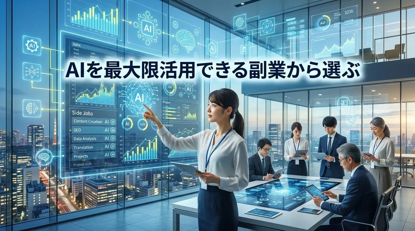 AIを最大限活用できる副業から選ぶ