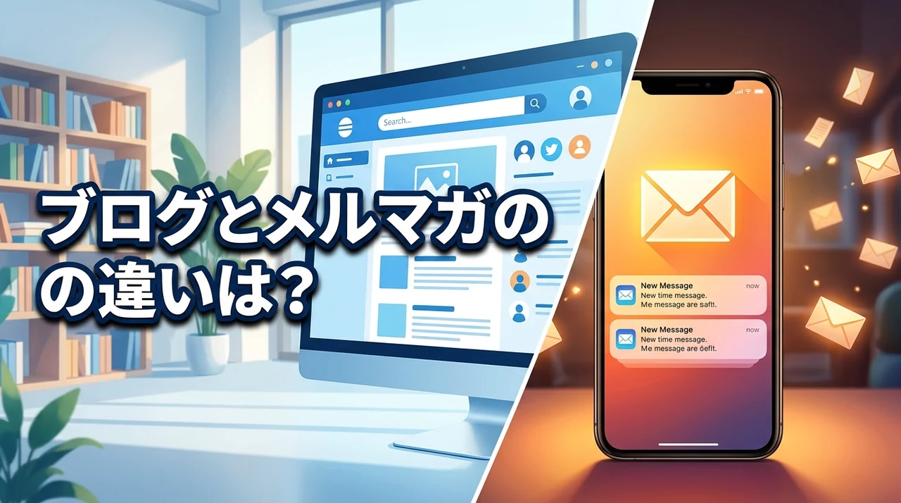 ブログとメルマガの違いは？どっちがおすすめか徹底解説！