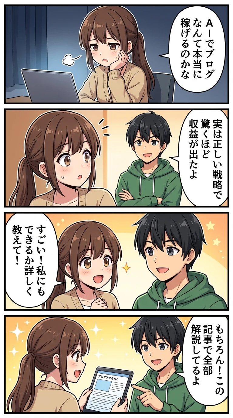 AI副業　やってみた　ブログ